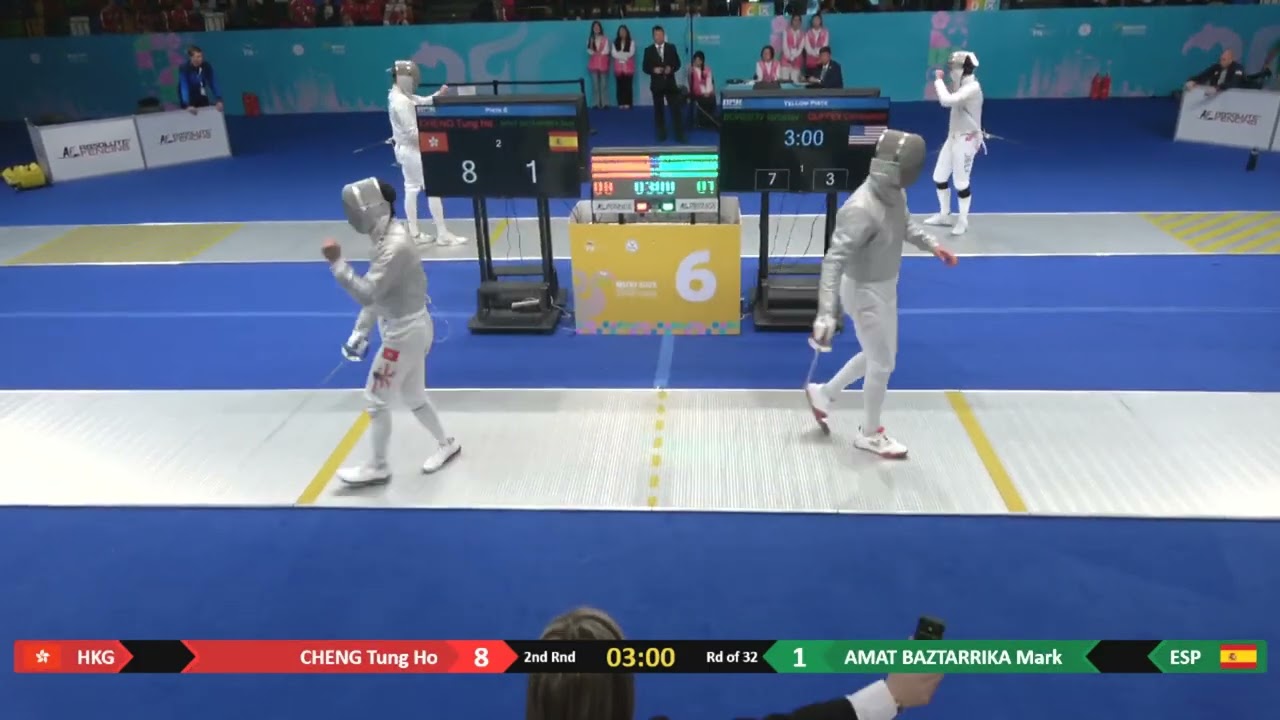 2025 240 CMS Cadet World Championship, Wuxi CHENG Tung Ho vs AMAT BAZTARRIKA Mark