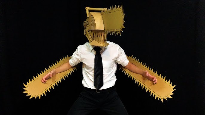 Chainsaw Man Cardboard Helmet Tutorial (Denji Go BRRRRRBRRRRRR) Part 1 