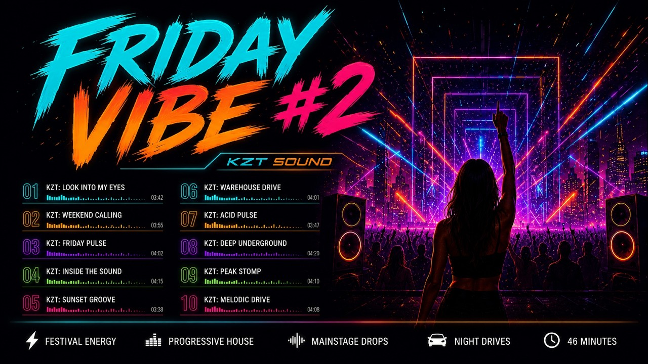 KZT Sound | Friday Vibe #2 ⚡ Progressive House, Night Drive & Festival EDM