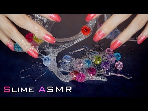 ASMR◇驚異の粘着率100%！クセになるスライム×２：Satisfying Slime Sounds◇囁き/Whispering