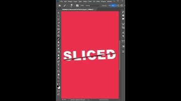 How to Create Sliced Text Effect in Adobe photoshop |Photoshop Tutorial #photoshop #shorts