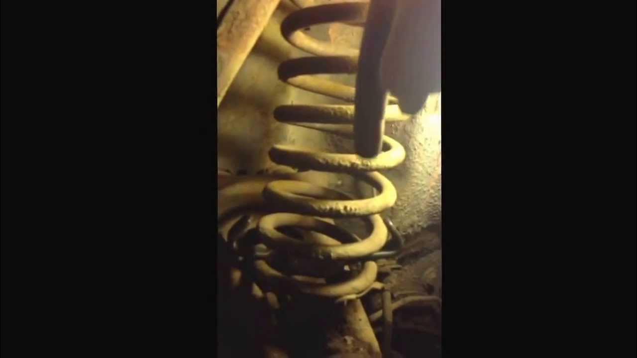 Removing 1965 Ford Mustang Coil Springs with Coil Spring Compressor