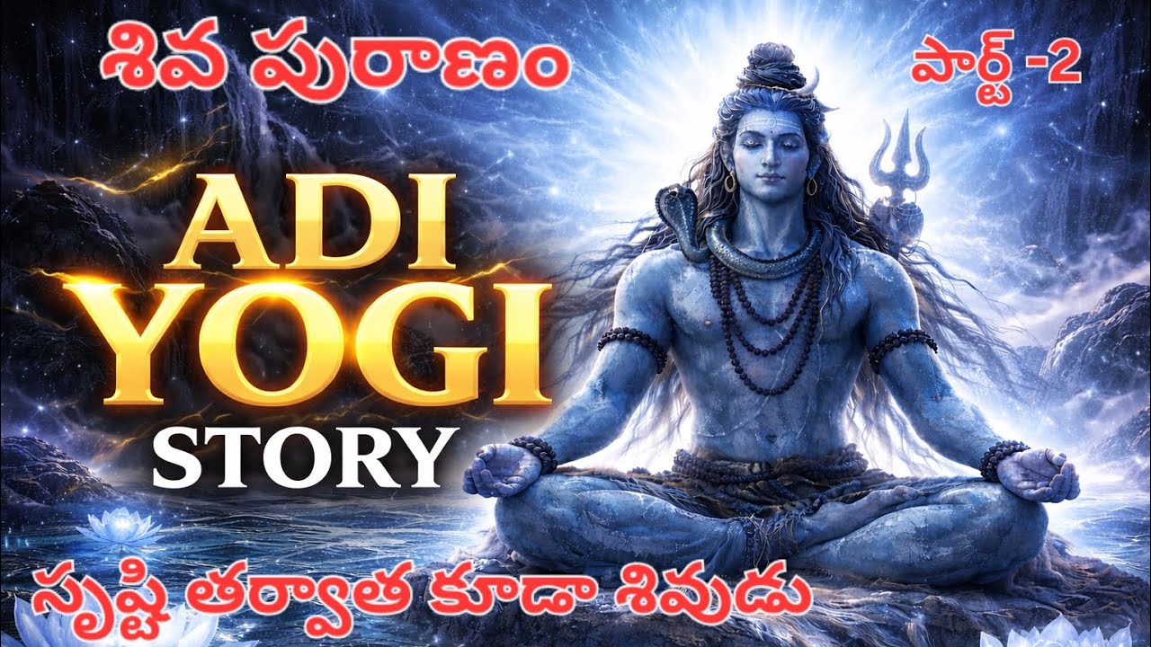 Adi Yogi Story Telugu | Lord Shiva | Yoga Origin | Shiva Purana