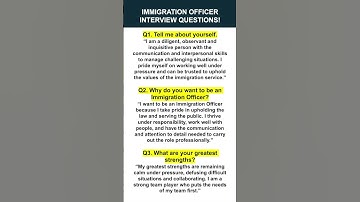 IMMIGRATION OFFICER INTERVIEW QUESTIONS & ANSWERS! Border Force Interview! #borderforce #immigration