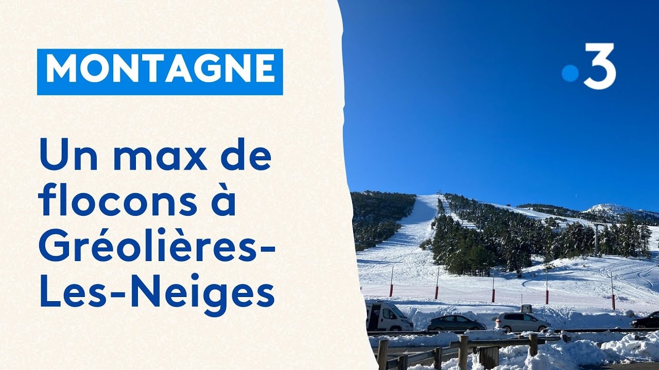 La station de ski de Gréolières-les-Neiges, croule sous la neige - YouTube