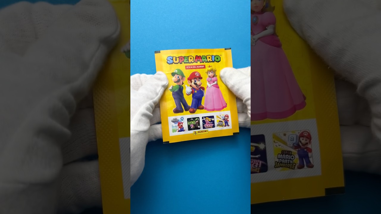 New Super Mario Trading Stickers 1 #gaming #shorts