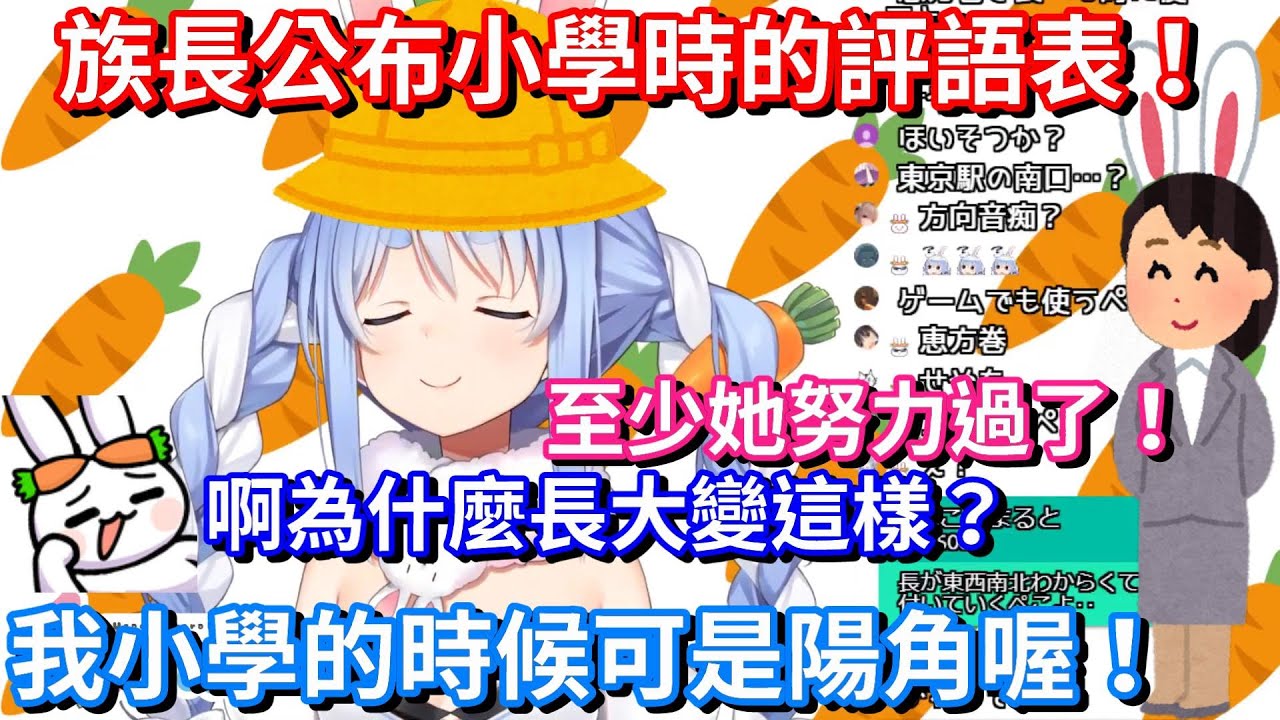 【Hololive中文】搞不懂方位的Pekora為了反擊！公布自己小學時老師寫的評語表？【兔田佩克拉】