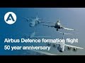 Airbus defence family flight 50year anniversary of airbus