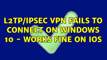 L2TP/IPsec VPN fails to connect on Windows 10 - Works fine on iOS (3 Solutions!!)