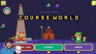 Super Mario Maker Fun Kid Play 100 Mario Challenge Nintendo Wii U