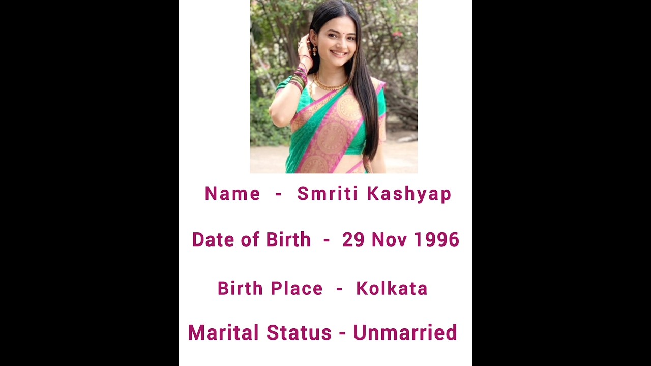 Чинни Сериал Чинни и Мадхумита (Смрити Кашьяп) Биография