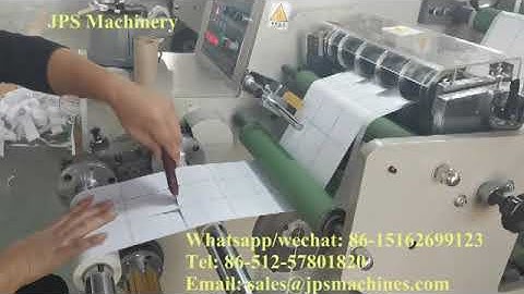 JPS-320C-TR Auto rotary die cutter & slitter with turret rewinder for blank label to Turkey