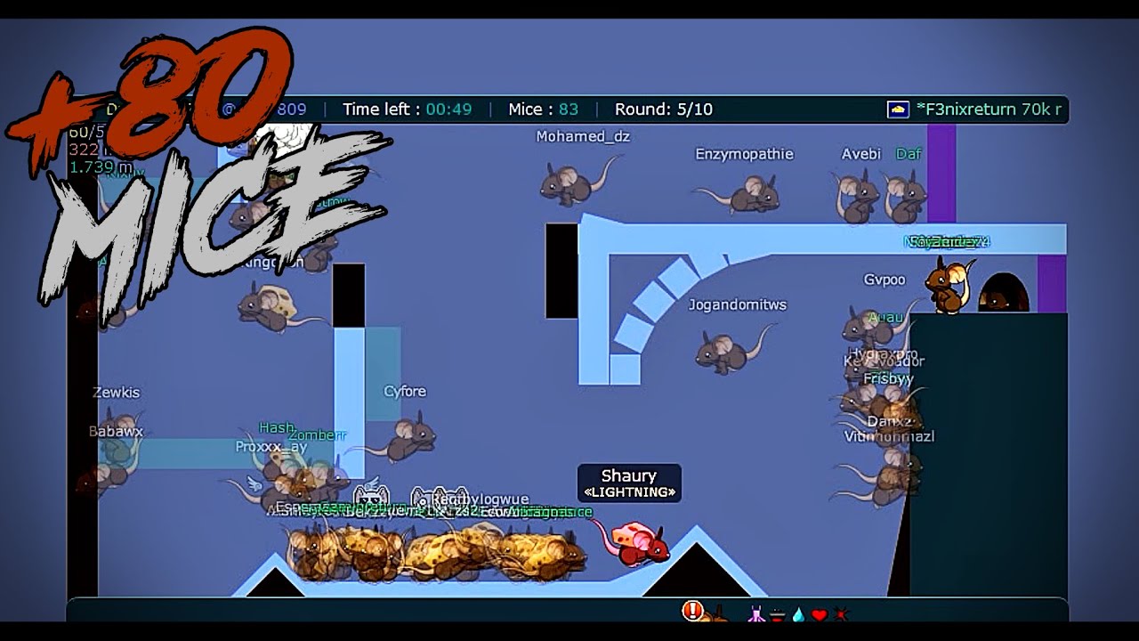Transformice - Brkrmn (+80 MICE) Racing Gameplay #126 - YouTube