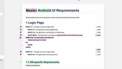 Merging LiveDoc Work Items in Polarion