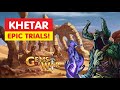 Gems of war khetar epic trials team order and best gameplay strategy