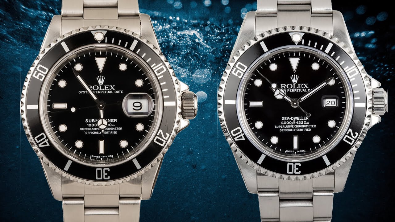 rolex submariner v sea dweller