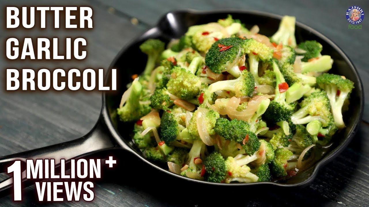 Butter Garlic Broccoli Recipe | Sauteed Broccoli-Easy Appetizer | Can Also Serve with Noodles, Rice