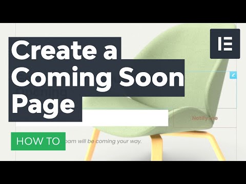 Create An Elementor Coming Soon Template For WordPress - Youtube