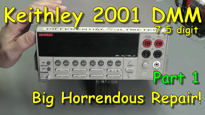 No.086 - Keithley 2001 7.5 digit Multimeter Repair - Part 1
