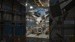 Factory Roof Collapse & Crane Failure 🏭💥 #Shorts #Factory #RoofCollapse #CraneFailure