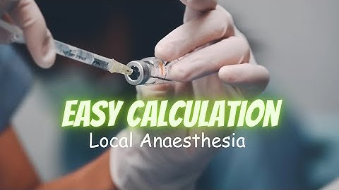 Local Anaesthesia easy calculation for MRCS Part A  | MRCS for beginners