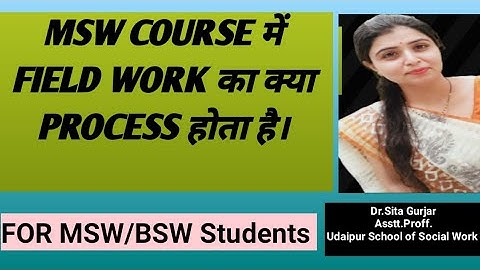 FIELD WORK PRACTICUM IN SOCIAL WORK! MSW/BSW COURSE#social_work_education