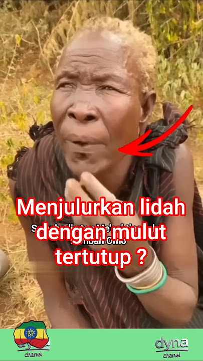 menjulurkan lidah dengan mulut tertutup , suku bodi 🤔 #africa #tradisional