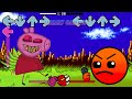 Swap fnf geometry dash 22 vs peppa pig all phases sings chasing  tailsexe v2 fire in the hole