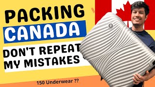 PACKING FOR CANADA | What to pack as an international student | Full discussion | Piyush Canada