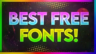 THE BEST FREE FONTS that will make your designs AMAZING! THE BEST FREE FONTS that will make your designs AMAZING!
