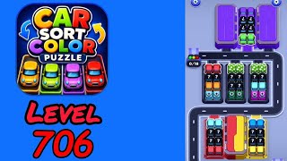 Car Sort Color Puzzle Level 706 Walkthrough
