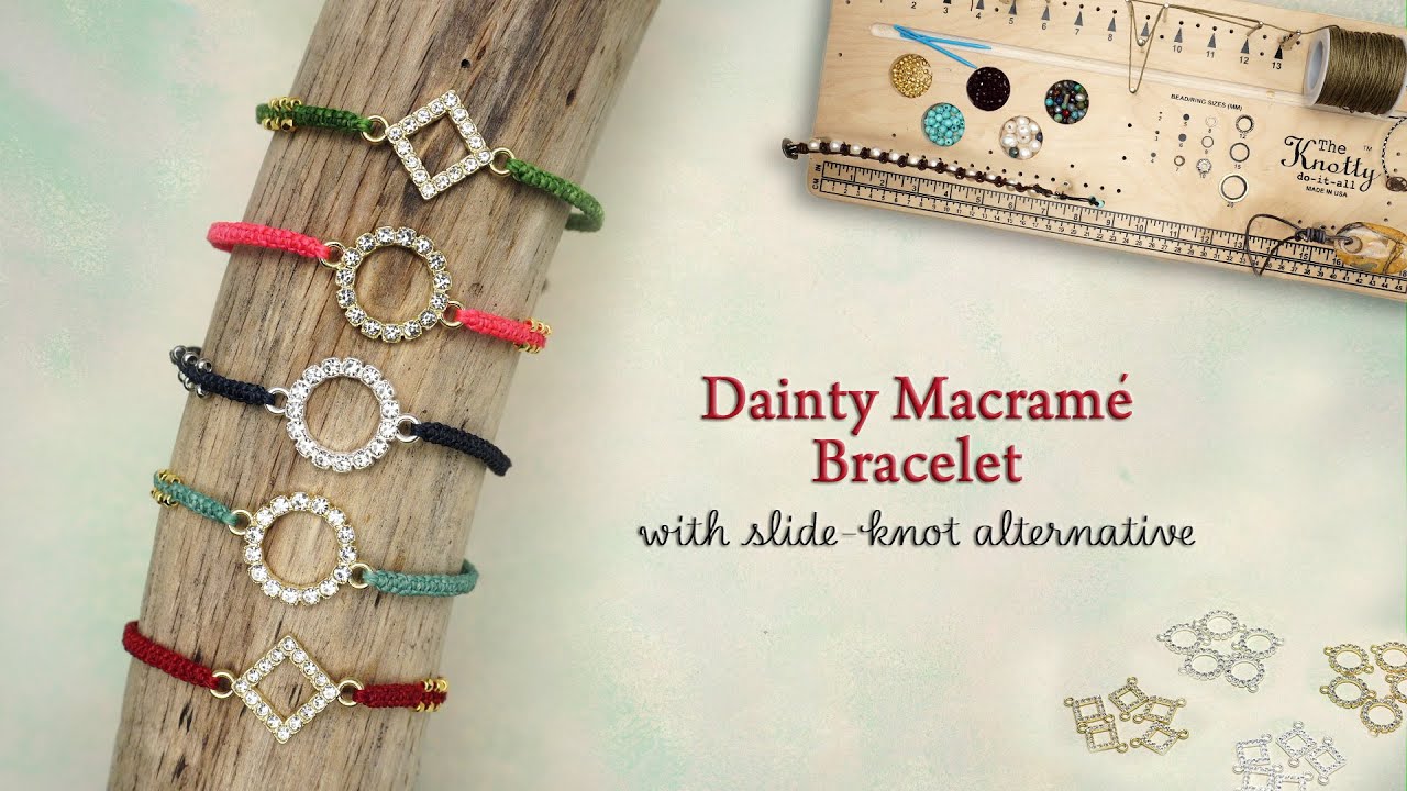 Dainty Macrame Bracelet 1-2-2025