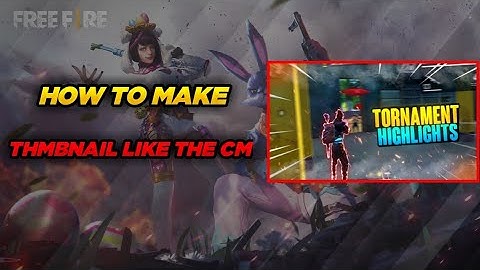 HOW TO MAKE THUMBNAIL LIKE THE CM IN ANDROID😍