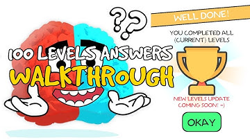 Brain Quiz 3D Level 1-100 Answers Walkthrough