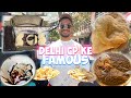 Delhi cp ke famous bhogal chole bhature jain chawal wala rajma chawal wengers pastry shake square