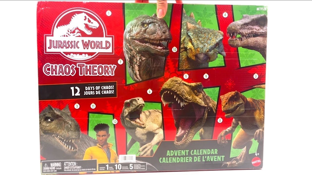 ASMR Unboxing Jurassic World CHAOS THEORY Christmas Advent Calendar Surprise Toys