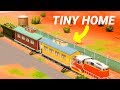 Tiny House inside of a Train! (Sims 4)