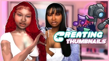 how I create my thumbnails 📸 | the sims 4 tutorial