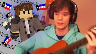 Wilbur teaches Fundy and Quackity the L’Manberg theme (Dream SMP)