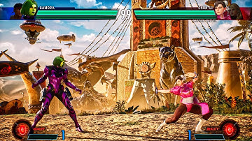 Marvel VS Capcom Infinite | Morrigan & Gamora vs Captain Marvel & Chun-Li | PC Gameplay