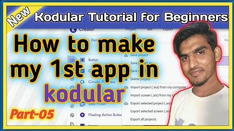 How can i make my first app from Kodular | Helloword in app Kodular Tutorial Part 05 #Kodular2020