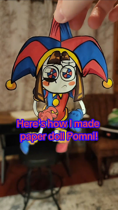 How to make paper Pomni doll #theamazingdigitalcircus #tadc #pomni #artsandcrafts #fyp #fypシ #fypage