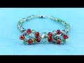DIY Gorgeous Crystal Beads Ribbon Bracelet 화려한 크리스탈 리본 비즈팔찌 만들기 pulsera
