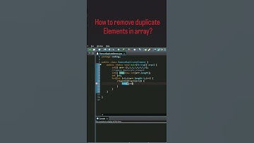 How to remove duplicate elements in array?