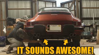 BUDGET EXHAUST ON MY CLASSIC PORSCHE! BUT HOW DOES IT SOUND?