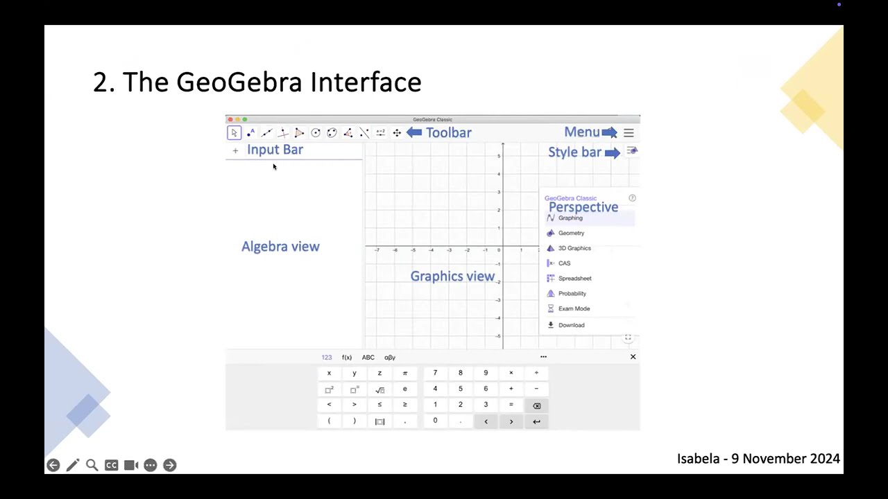 Function Art Webinar (Part 1 of 8) - Introduction to GeoGebra and Basic Graphing
