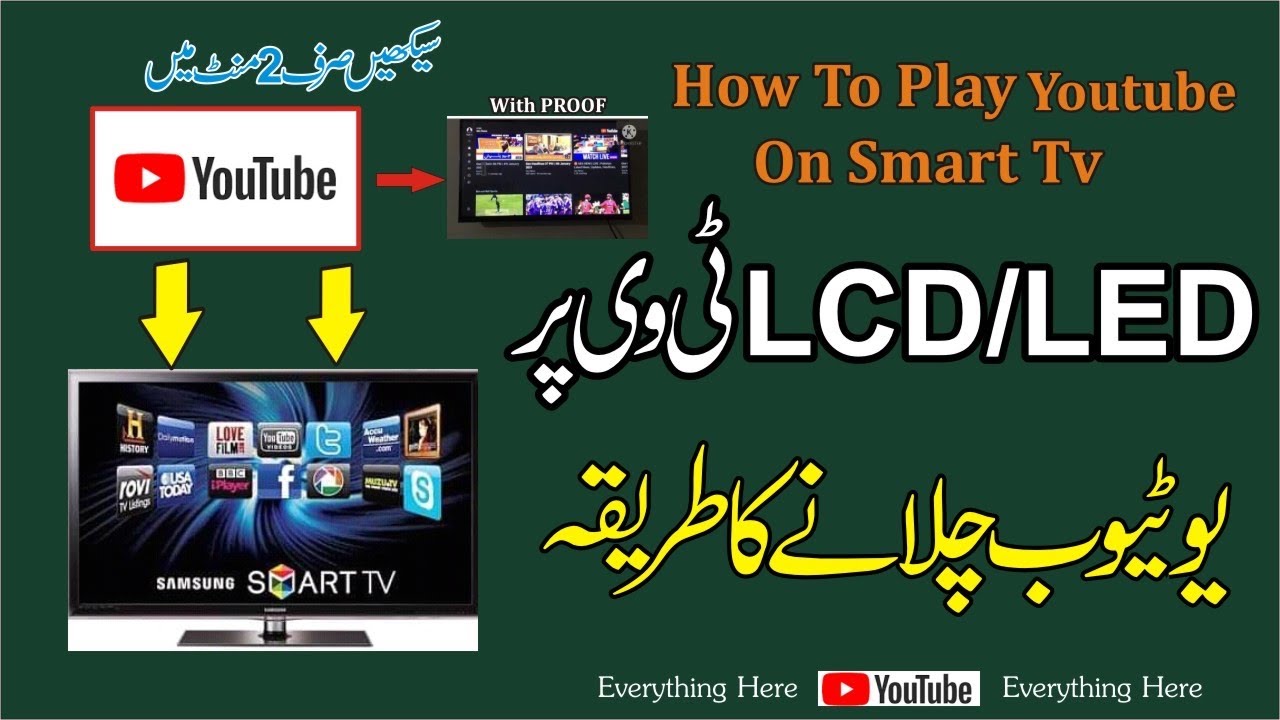 How to play youtube on LCD TvLCD Tv par youtube chalany ka tarika urdu