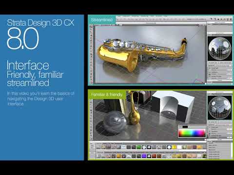 Strata Design 3D CX 8 Fundamentals: User Interface - YouTube
