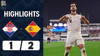 Croatia vs Spain | 1-2 | Nations League Highlights | spain vs croatia