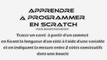 Scratch - Tracer un carré à partir d